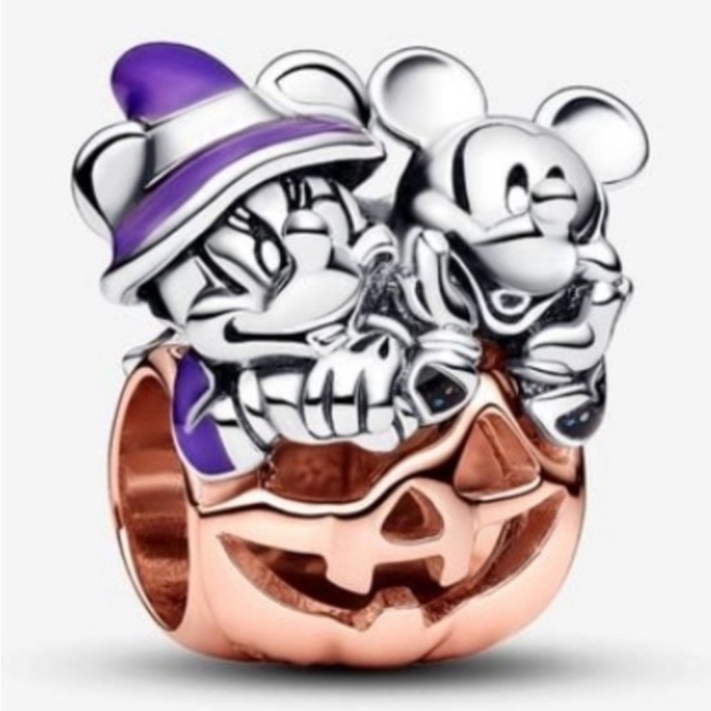 Pandora Mickey and Minnie Halloween Charm